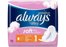 Always Ultra Sensitive Normal Plus wkładki intymne 10 sztuk