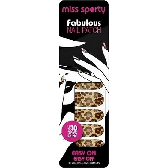 Miss Sporty Fabulous Nail Patch nálepky na nehty 005 Fierce Leopard 10 kusů