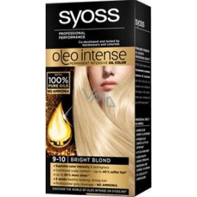 Syoss Oleo Intense Color farba do włosów bez amoniaku 9-10 Żarliwie jasny