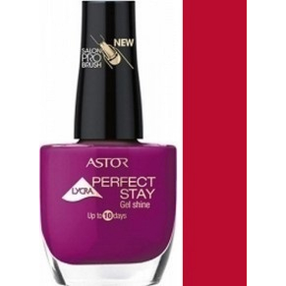 Astor Perfect Stay Gel Shine 3v1 lak na nehty 303 Rojo Passion 12 ml