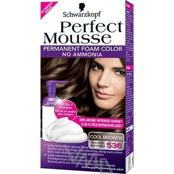 Perfect Mousse Permanent Color barva na vlasy 536 Chladná mocca