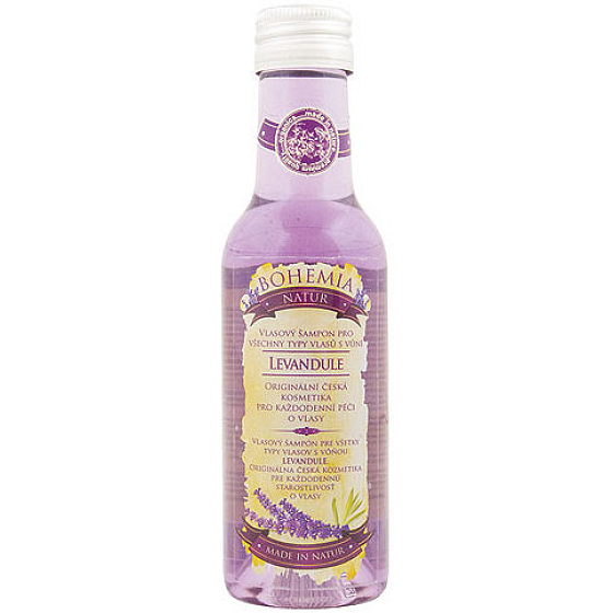 Bohemia Gifts Levandule s extraktem z bylin a vůní levandule šampon pro všechny typy vlasů 200 ml