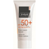 Ziaja Med Ochronny SPF 50+ UVA + UVB tonujący krem do normalnej cery 50 ml