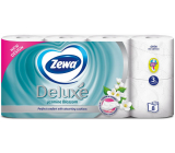 Zewa Deluxe Aqua Tube Kwiat Jaśminu parfémovaný toaletní papír 150 útržků 3 vrstvy 8 kusů, rolička, kterou můžete spláchnout