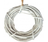 Wieniec z gałęzi białe 22 cm