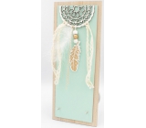 Nekupto Home Decor Drewniana deska z haczykami zielona 12 x 30 cm