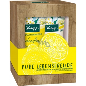 Kneipp Pure Lebensfreude żel pod prysznic 200 ml + mleczko do ciała 200 ml, zestaw kosmetyczny