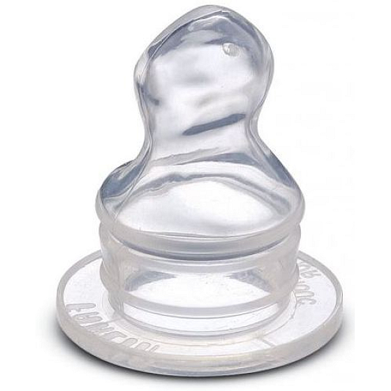 Baby Farlin Smoczek silikonowy formowany Mleko (M) dla dzieci 6-12 miesięcy
