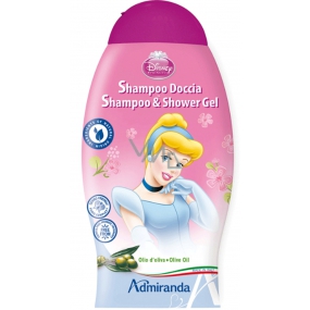 Disney Princess - Popelka 2v1 sprchový gel a šampon na vlasy pro děti 250 ml
