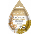 Marion Vegan Drop Owies & złote jedzenie intensywnie regenerująca maska do włosów zniszczonych bez blasku 20 ml