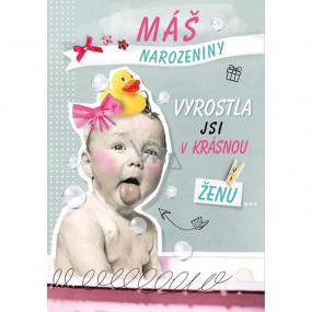Ditipo Hrací přání Máš narozeniny Vyrostla jsi v krásnou ženu Jsi prostě nejlepší Lešek Semelka 224 x 157 mm