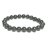 Opál černý náramek elastický přírodní kámen, kulička 8 mm / 16 - 17 cm, AAA kvalita, kámen štěstí