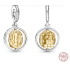 Charm Srebrna 925 Harry Potter - 9 i 3/4, Hedwiga, zawieszka do bransoletki