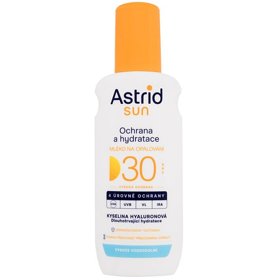 Astrid Sun OF30 hydratační mléko na opalování sprej 200 ml
