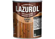 Lazurol Classic S1023 cienkowarstwowa lazura do drewna z zawartością olejów, 0099 heban, 750 ml