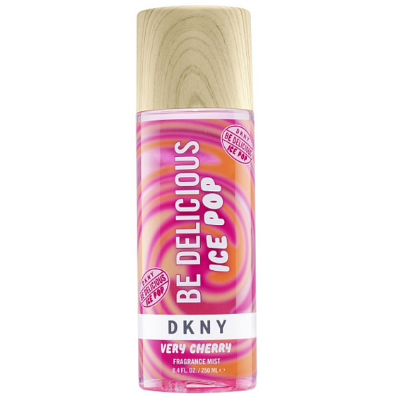 DKNY Donna Karan Ice Pop Very Cherry tělová mlha 250 ml – sladká a šťavnatá tělová mlha s vůní třešní, ideální pro letní dny a osvěžení kdykoli během dne.