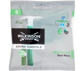 Wilkinson Extra Essential Sensitive 2 jednorázowy maszynka do golenia 2 ostrza dla mężczyzn 5 sztuk