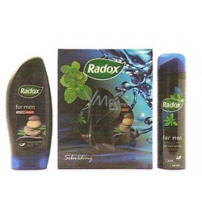 Radox Sebevědomý sprchový gel 250 ml + antiperspirant sprej 150 ml, pro muže kosmetická sada