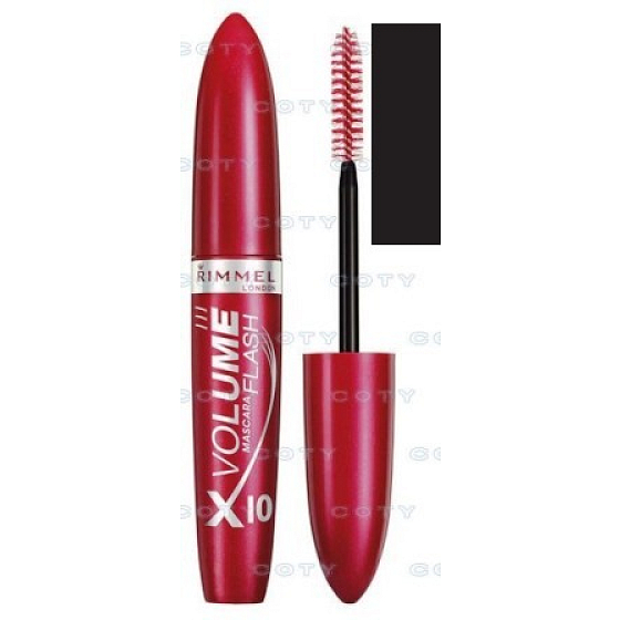 Rimmel London Volume Flash X10 řasenka Curly objemová, husté řasy černá, 8 ml