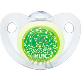 Nuk Den a Noc ortodontické silikonové šidítko 0-6 měsíců 1 kus Nuk Den a Noc ortodontické silikonové šidítko 0-6 měsíců 1 kus