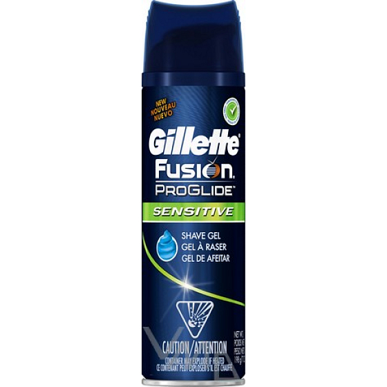 Gillette Fusion ProGlide Sensitive gel na holení citlivá pokožka pro muže 200 ml