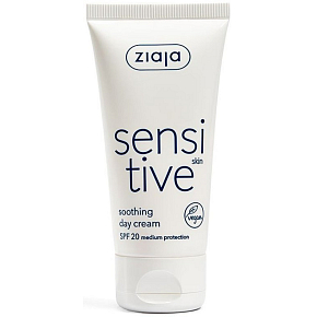 Ziaja Sensitive Skin SPF 20 łagodzący krem na dzień redukujący podrażnienia 50 ml