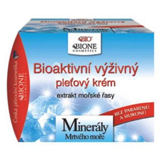 Bione Cosmetics Minerály Mrtvého moře a extrakt mořské řasy bioaktivní výživný pleťový krém 51 ml