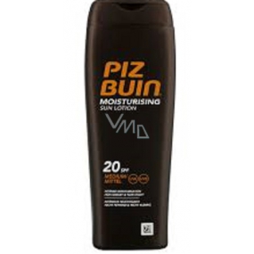 Piz Buin In Sun Moisturing SPF20 mléko na opalování hydratační, lehké, předchází předčasnému stárnutí způsobenému slunečním zářením, voděodolné 200 ml Piz Buin In Sun Moisturing SPF20 mléko na opalování hydratační, lehké, předchází předčasnému stárnutí způsobenému slunečním zářením, voděodolné 200 ml