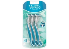 Gillette Venus 3 Sensitive golarka awaryjna 3 sztuki dla kobiet