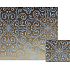 Nekupto Dárkový balicí papír 70 x 150 cm Zlatý s bílými ornamenty