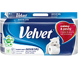 Velvet Soft White 3-warstwowy papier toaletowy, 8 rolek, 18,3 m rolka