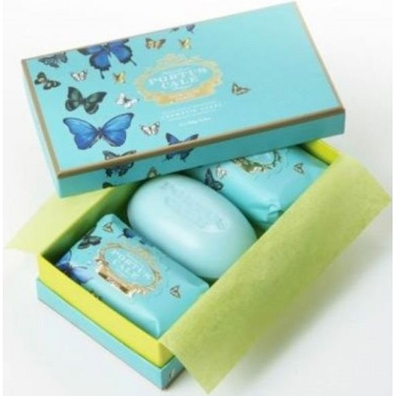 Castelbel Butterfly - Citrusy, zimolez a magnólie toaletní mýdlo 3 x 150 g, kosmetická sada pro ženy