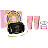 Versace Bright Crystal toaletní voda 90 ml + tělové mléko 100 ml + sprchový gel 100 ml + dámská kabelka, dárková sada pro ženy
