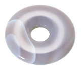 Achat szary Donut kamień naturalny 30 mm