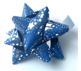 Niekupna Gwiazdka środkowa luksusowa Niebieska 6,5 cm