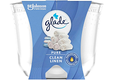 Glade świeca zapachowa Maxi Clean Linen, 204 g