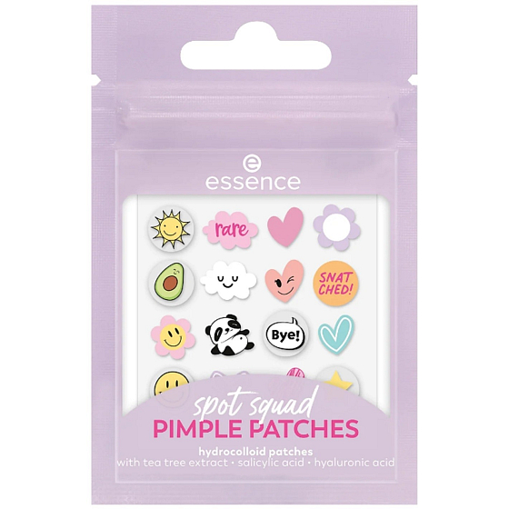 Essence Spot Squad Pimple Patches náplasti na pupínky, 32 kusů. Náplasti na pupínky, které pomáhají zklidnit pleť a urychlit hojení, ideální pro použití během noci nebo přes den.