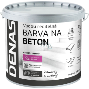 DENAS NA BETON farba do betonu, 0110 szary, 5 kg