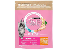 Purina One Junior granule dla kotów z kurczakiem i pełnoziarnistymi zbożami, 800 g