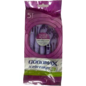 Goodmax Icebreaker 3 damskie jednorazowe maszynki do golenia, 5 szt.