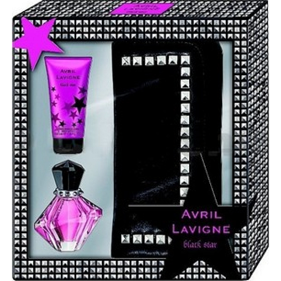 Avril Lavigne Black Star parfémovaná voda 30 ml + tělové mléko 50 ml kabelka, dárková sada