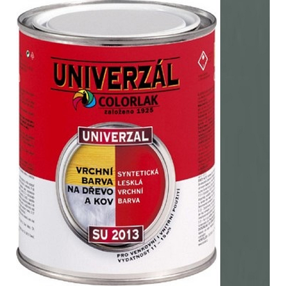 Colorlak Univerzal SU2013 syntetická lesklá vrchní barva Šedá střední 0,6 l