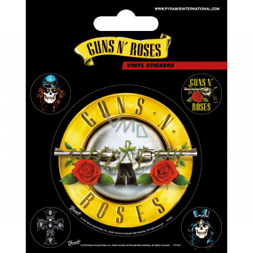 Epee Merch Guns N´Roses Vinylové samolepky 5 kusů