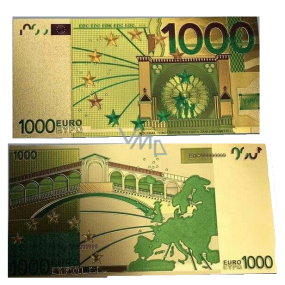 Talisman Złoty plastikowy banknot 1 000 EUR