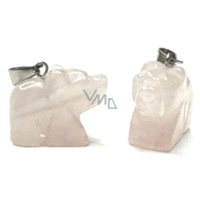 Růženin Medvěd přívěsek přírodní kámen, ručně broušená figurka 1,8 x 2,5 x 8 mm, kámen lásky Růženin Medvěd přívěsek přírodní kámen, ručně broušená figurka 1,8 x 2,5 x 8 mm, kámen lásky