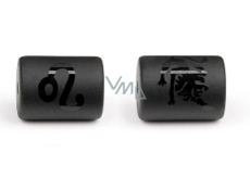 Onyx Lew znak zodiaku, zawieszka na bransoletkę naturalny kamień, wielkość 10 mm 1 sztuka, kamień żywy czarny