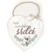 Drewniana tabliczka Serce dla swojego serca 15 x 15 x 0,6 cm