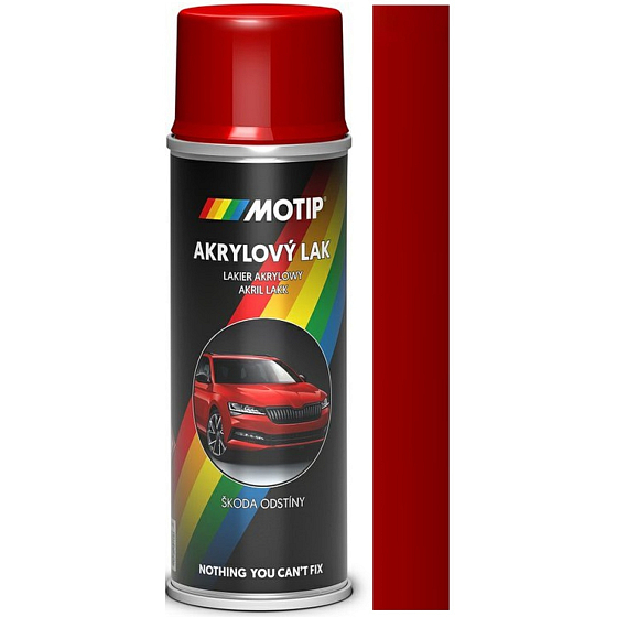 Motip Škoda Akrylowy lakier samochodowy w sprayu 8151 Czerwona corrida 200 ml