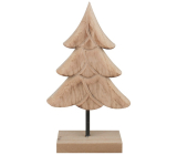Stromek drewniany na postawienie naturalny 12 x 20 cm