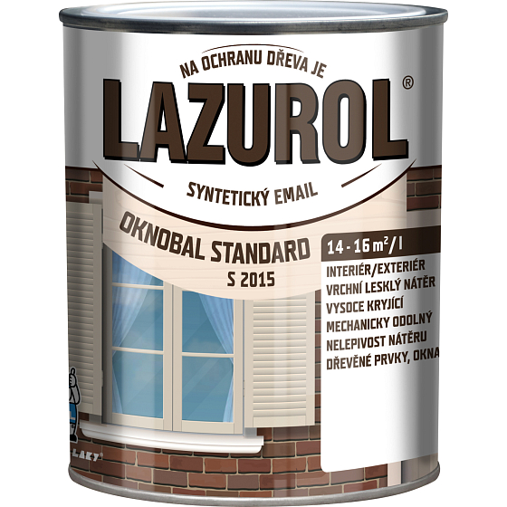 LAZUROL Oknobal Standard farba do okien S2015, biała, 600 ml